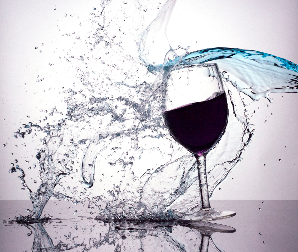 A splash of wine